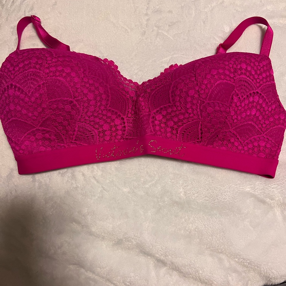Victoria’s Secret Women's Pink Lace Bralette